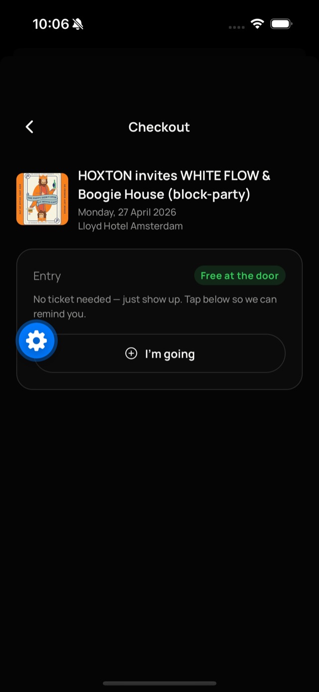 iOS app: checkout
